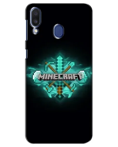 Чохол для Samsung Galaxy M20 (M205) з картинкою «Minecraft Diamond лого» Чохол для Samsung Galaxy M20 (M205) з картинкою «Minecraft Diamond лого»