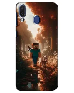 Чохол для Samsung Galaxy M20 (M205) з картинкою «Стів у лісі»