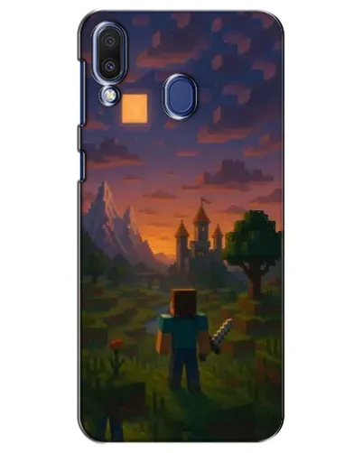 Чохол для Samsung Galaxy M20 (M205) з картинкою «Стів біля вежі» Чохол для Samsung Galaxy M20 (M205) з картинкою «Стів біля вежі»