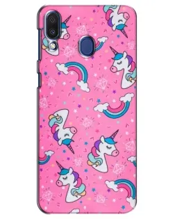 Чехол для Samsung Galaxy M20 (M205) с картинкой «Unicorn паттерн розовый» Чехол для Samsung Galaxy M20 (M205) с картинкой «Unicorn паттерн розовый»