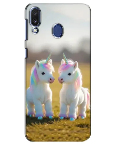 Чехол для Samsung Galaxy M20 (M205) с картинкой «Пара единорогов»