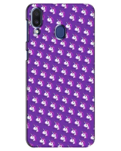 Чехол для Samsung Galaxy M20 (M205) с картинкой «Единороги на фиолетовом»