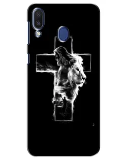 Чехол для Samsung Galaxy M20 (M205) с картинкой «Сияющий крест Jesus»