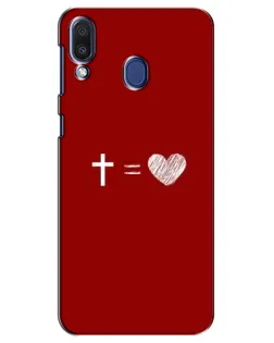 Чехол для Samsung Galaxy M20 (M205) с картинкой «Уравнение любви»