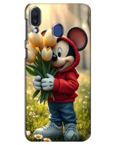 Чехол для Samsung Galaxy M20 (M205) с картинкой «Микки с тюльпанами» Чехол для Samsung Galaxy M20 (M205) с картинкой «Микки с тюльпанами»