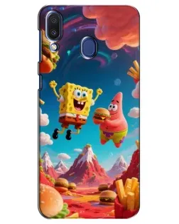 Чехол для Samsung Galaxy M20 (M205) с картинкой «Космический фастфуд» Чехол для Samsung Galaxy M20 (M205) с картинкой «Космический фастфуд»