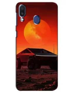 Чехол для Samsung Galaxy M20 (M205) с картинкой «Cybertruck на Марсе»