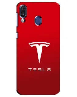 Чехол для Samsung Galaxy M20 (M205) с картинкой «Tesla Red Classic»
