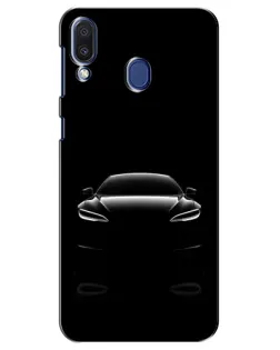Чехол для Samsung Galaxy M20 (M205) с картинкой «Силуэт Tesla Night»