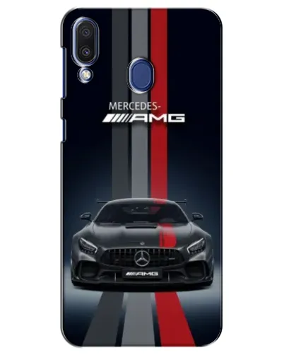 Чехол для Samsung Galaxy M20 (M205) с картинкой «Mercedes — белый карбон»