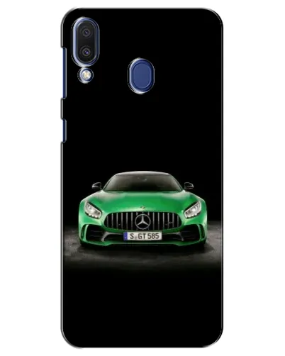 Чехол для Samsung Galaxy M20 (M205) с картинкой «Mercedes — неоновый лого»