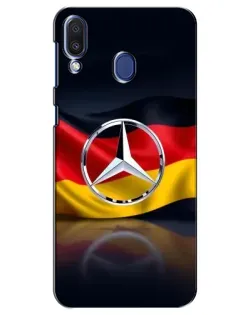 Чехол для Samsung Galaxy M20 (M205) с картинкой «Mercedes — флаг Германии» Чехол для Samsung Galaxy M20 (M205) с картинкой «Mercedes — флаг Германии»
