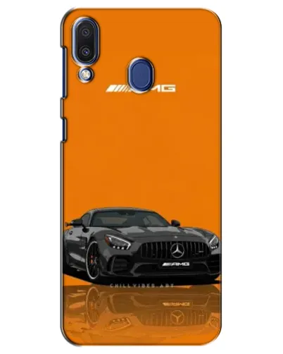Чехол для Samsung Galaxy M20 (M205) с картинкой «Оранжевый Mercedes AMG»