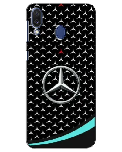 Чехол для Samsung Galaxy M20 (M205) с картинкой «Mercedes — бирюзовый акцент»