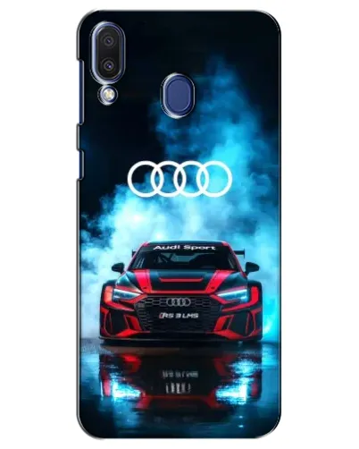 Чехол для Samsung Galaxy M20 (M205) с картинкой «Audi Sport — неон»