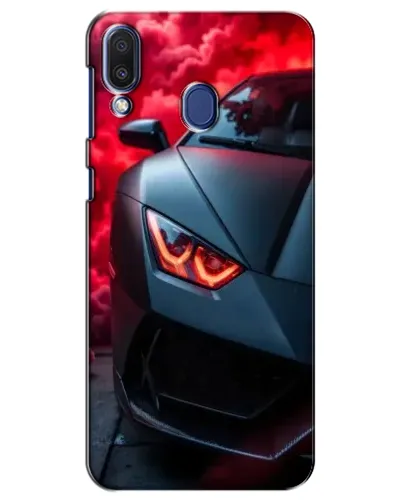 Чехол для Samsung Galaxy M20 (M205) с картинкой «Lamborghini красное сияние»