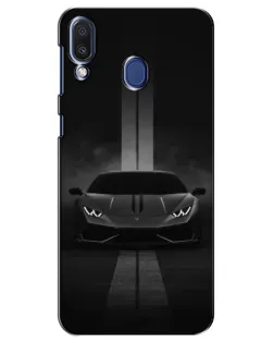 Чехол для Samsung Galaxy M20 (M205) с картинкой «Lamborghini симметрия дорог»