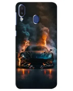 Чехол для Samsung Galaxy M20 (M205) с картинкой «Lamborghini дымная эстетика»