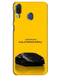 Чехол для Samsung Galaxy M20 (M205) с картинкой «Lamborghini Huracan черный»