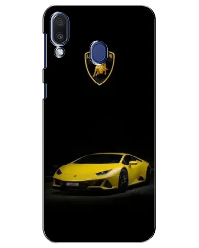 Чехол для Samsung Galaxy M20 (M205) с картинкой «Lamborghini желтый акцент»