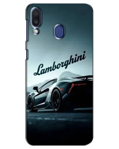 Чехол для Samsung Galaxy M20 (M205) с картинкой «Классическая надпись Lamborghini»