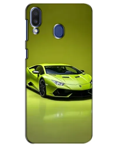 Чехол для Samsung Galaxy M20 (M205) с картинкой «Салатовый Lamborghini Huracan»