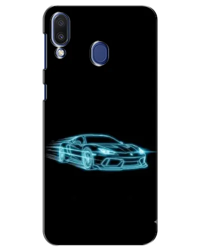 Чехол для Samsung Galaxy M20 (M205) с картинкой «Неоновый контур Lamborghini»
