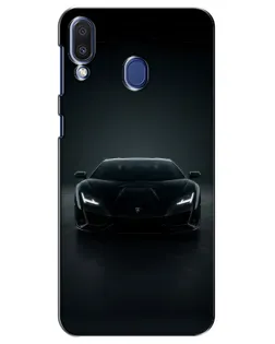 Чехол для Samsung Galaxy M20 (M205) с картинкой «Черный Lamborghini Aventador»