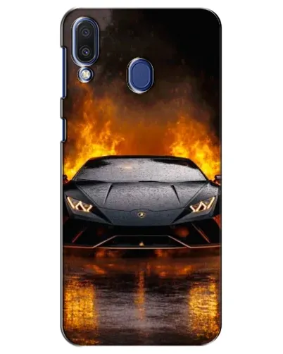 Чехол для Samsung Galaxy M20 (M205) с картинкой «Lamborghini в огне»