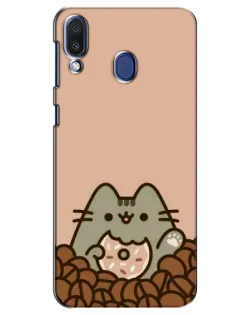 Чехол для Samsung Galaxy M20 (M205) с картинкой «Кофейный Пушин» Чехол для Samsung Galaxy M20 (M205) с картинкой «Кофейный Пушин»