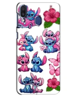 Чехол для Samsung Galaxy M20 (M205) с картинкой «Стикеры Stitch и Angel» Чехол для Samsung Galaxy M20 (M205) с картинкой «Стикеры Stitch и Angel»