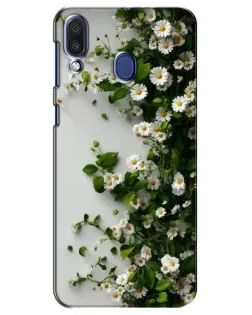 Чехол для Samsung Galaxy M20 (M205) с картинкой «Ветка мелких белых цветов» Чехол для Samsung Galaxy M20 (M205) с картинкой «Ветка мелких белых цветов»