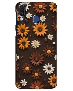 Чехол для Samsung Galaxy M20 (M205) с картинкой «Узор из маленьких подсолнухов» Чехол для Samsung Galaxy M20 (M205) с картинкой «Узор из маленьких подсолнухов»