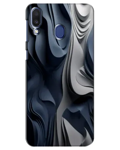 Чехол для Samsung Galaxy M20 (M205) с картинкой «Объемные синие складки» Чехол для Samsung Galaxy M20 (M205) с картинкой «Объемные синие складки»