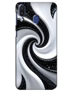 Чехол для Samsung Galaxy M20 (M205) с картинкой «Черно-белая спираль» Чехол для Samsung Galaxy M20 (M205) с картинкой «Черно-белая спираль»