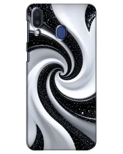 Чехол для Samsung Galaxy M20 (M205) с картинкой «Черно-белая спираль» Чехол для Samsung Galaxy M20 (M205) с картинкой «Черно-белая спираль»