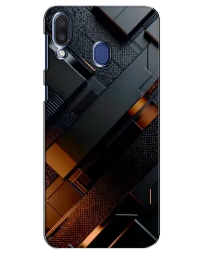 Чехол для Samsung Galaxy M20 (M205) с картинкой «Черные геометрические блоки» Чехол для Samsung Galaxy M20 (M205) с картинкой «Черные геометрические блоки»