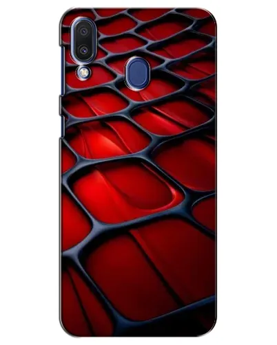 Чехол для Samsung Galaxy M20 (M205) с картинкой «Красная глянцевая сетка» Чехол для Samsung Galaxy M20 (M205) с картинкой «Красная глянцевая сетка»