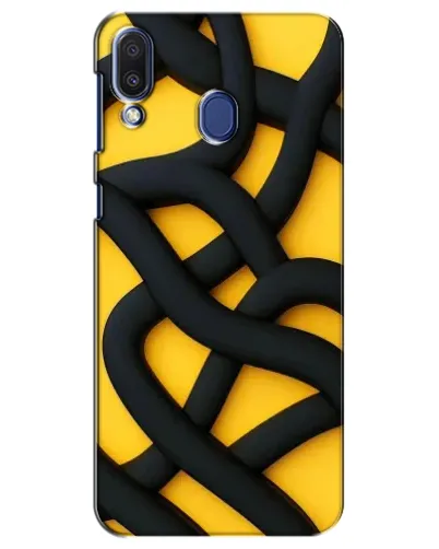 Чехол для Samsung Galaxy M20 (M205) с картинкой «Черное желтое переплетение» Чехол для Samsung Galaxy M20 (M205) с картинкой «Черное желтое переплетение»