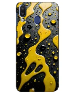 Чехол для Samsung Galaxy M20 (M205) с картинкой «Жидкое желтое золото»