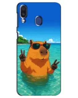 Чехол для Samsung Galaxy M20 (M205) с картинкой «Морская капибара»