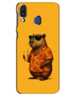 Чехол для Samsung Galaxy M20 (M205) с картинкой «Капибара на отдыхе»