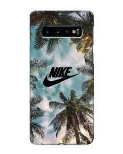 Чехол для Samsung Galaxy S10e с картинкой «Тропический принт Nike»