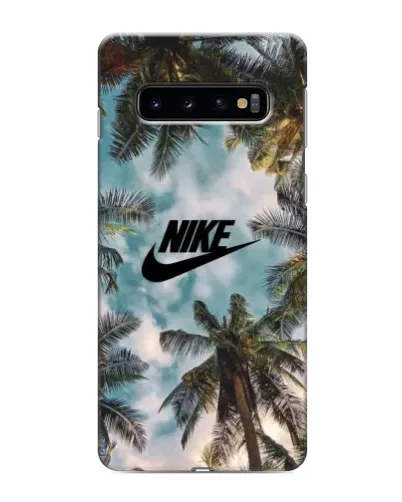 Чехол для Samsung Galaxy S10e с картинкой «Тропический принт Nike» Чехол для Samsung Galaxy S10e с картинкой «Тропический принт Nike»