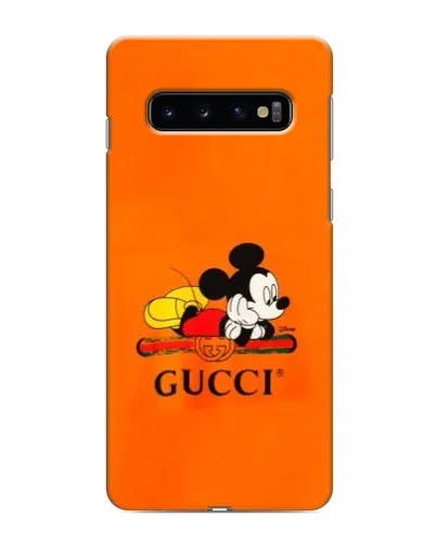 Чехол для Samsung Galaxy S10e с картинкой «Микки Маус Gucci — оранж» Чехол для Samsung Galaxy S10e с картинкой «Микки Маус Gucci — оранж»