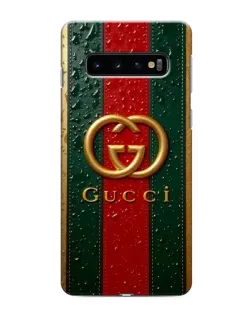 Чехол для Samsung Galaxy S10e с картинкой «Gucci — фирменная полоса и золото» Чехол для Samsung Galaxy S10e с картинкой «Gucci — фирменная полоса и золото»