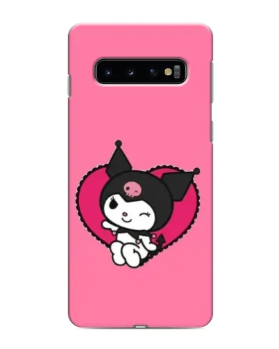 Чехол для Samsung Galaxy S10e с картинкой «Kuromi — любовь в сердце»