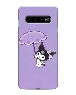 Чехол для Samsung Galaxy S10e с картинкой «Kuromi с зонтиком» Чехол для Samsung Galaxy S10e с картинкой «Kuromi с зонтиком»