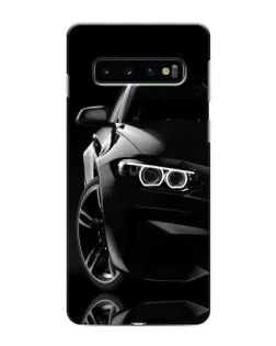 Чехол для Samsung Galaxy S10e с картинкой «Черная BMW — профиль»