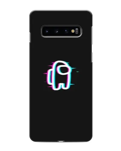 Чехол для Samsung Galaxy S10e с картинкой «Among Us неон»